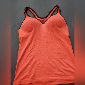 Victoria Secret (Pink) Bright Orange, Padded Work Out/Yoga Tank Top.